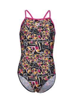 Arena Girl's Allover Lightdrop Swimsuit - Freak Rose/Black/Multi -Swimsuit Store tumbnail 9177460e 59ed 4e00 bef8 fffec486ab00