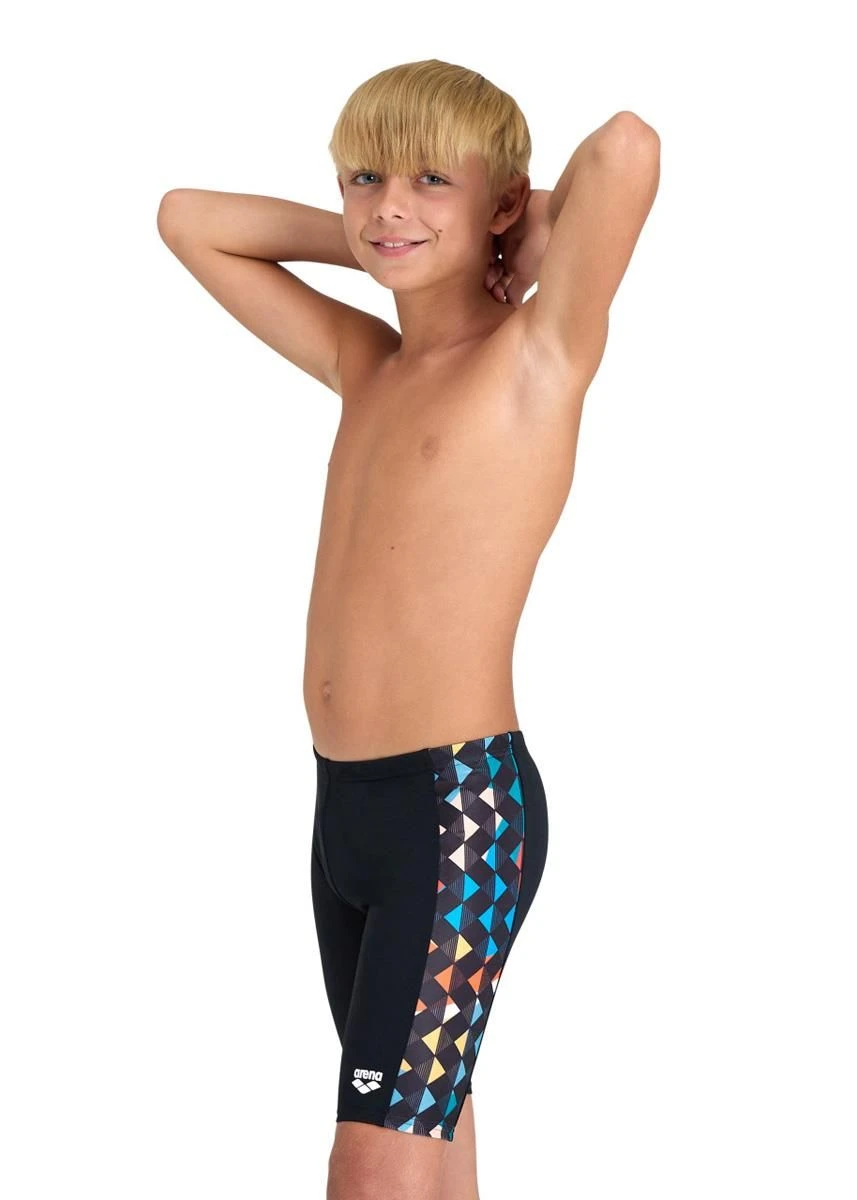 Arena Boy's Carnival Print Jammer - Black/Multi 2 Arena Boy's Carnival Print Jammer - Black/Multi - Image 2