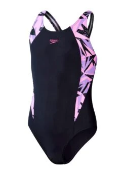 Speedo Girl's HyperBoom Splice Muscleback Swimsuit - True Navy/ Miami Lilac/ Taffy Pink -Swimsuit Store tumbnail a452b5aa 6f79 4cd0 8d3a 8162603ed716