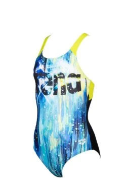 Arena Girl's Comet Pro Back Swimsuit - Black/ Soft Green -Swimsuit Store tumbnail a809c2ce 4354 43d6 96e7 793ca7908a56
