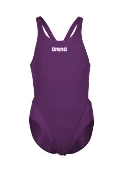 Arena Girl's Team Swim Tech Solid Swimsuit - Plum/White -Swimsuit Store tumbnail b9d22a79 fc83 4297 8c08 6664ee5bd3c0