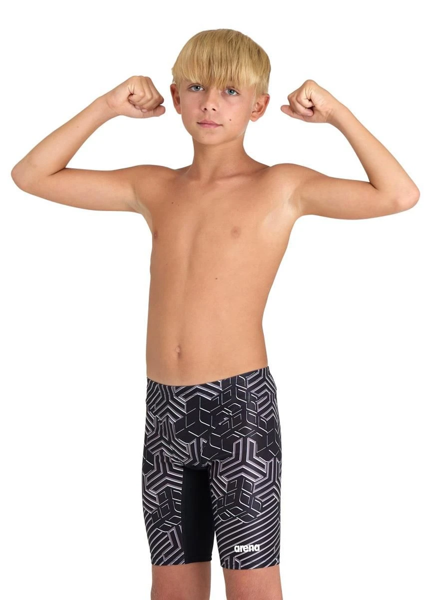 Arena Boy's Kikko Pro Jammer - Black/Multi 2 Arena Boy's Kikko Pro Jammer - Black/Multi - Image 2