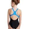 Arena Girl's Swim Pro Logo Swimsuit - Black/Turquoise