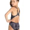 Arena Girl's Kikko Swim Tech Back Swimsuit - Black/Multi
