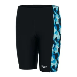 Speedo Boy's Allover Panel Jammer - Black/ Bondi Blue/ Mercurial Blue -Swimsuit Store tumbnail d4d84857 bc25 49c5 873e d2a66fa86682