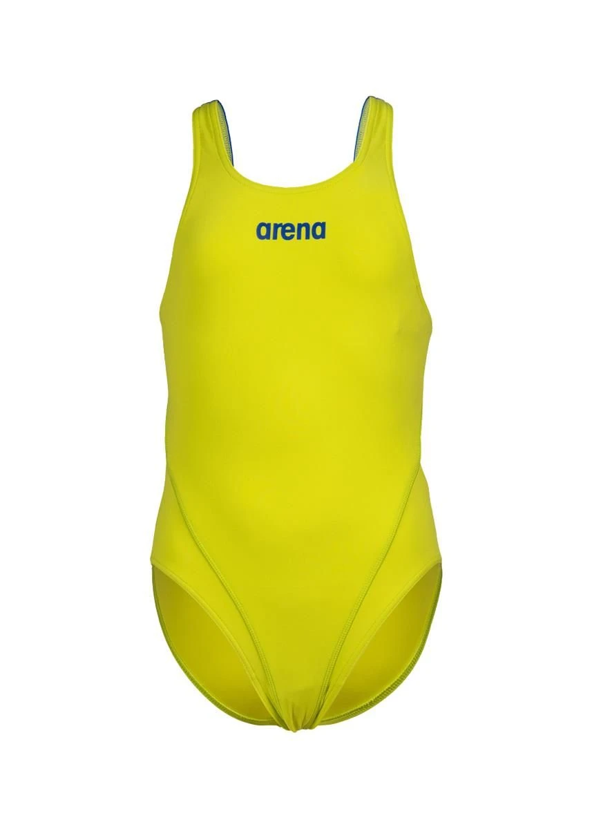 Arena Girl's Team Swim Tech Swimsuit - Soft Green/Neon Blue 3 Arena Girl's Team Swim Tech Swimsuit - Soft Green/Neon Blue - Image 3