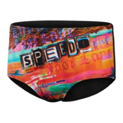 Speedo Boy's Glitche 13cm Brief - Black/ Salso/ White/ Tile -Swimsuit Store tumbnail dc679e1e 1939 4d73 a126 227a9bdb6da1