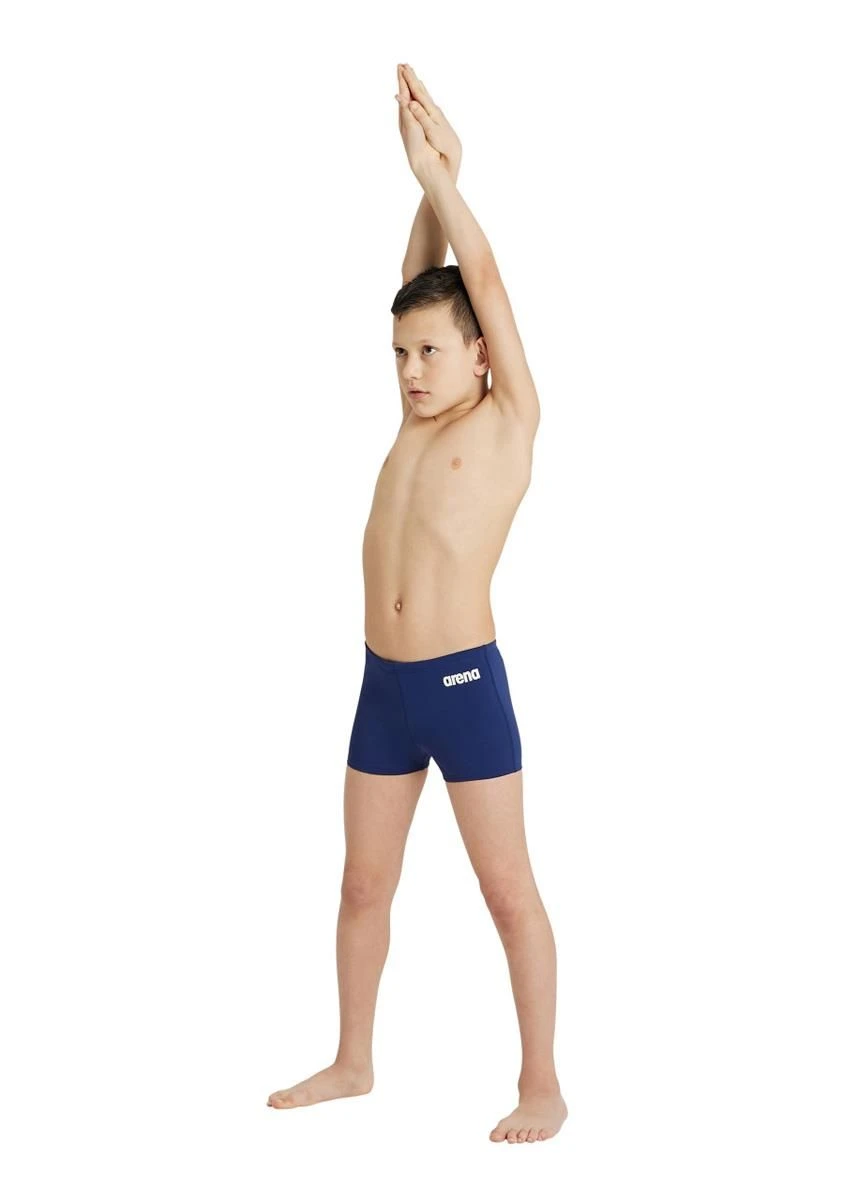 Arena Boy's Team Solid Swim Shorts - Navy/White 3 Arena Boy's Team Solid Swim Shorts - Navy/White - Image 3