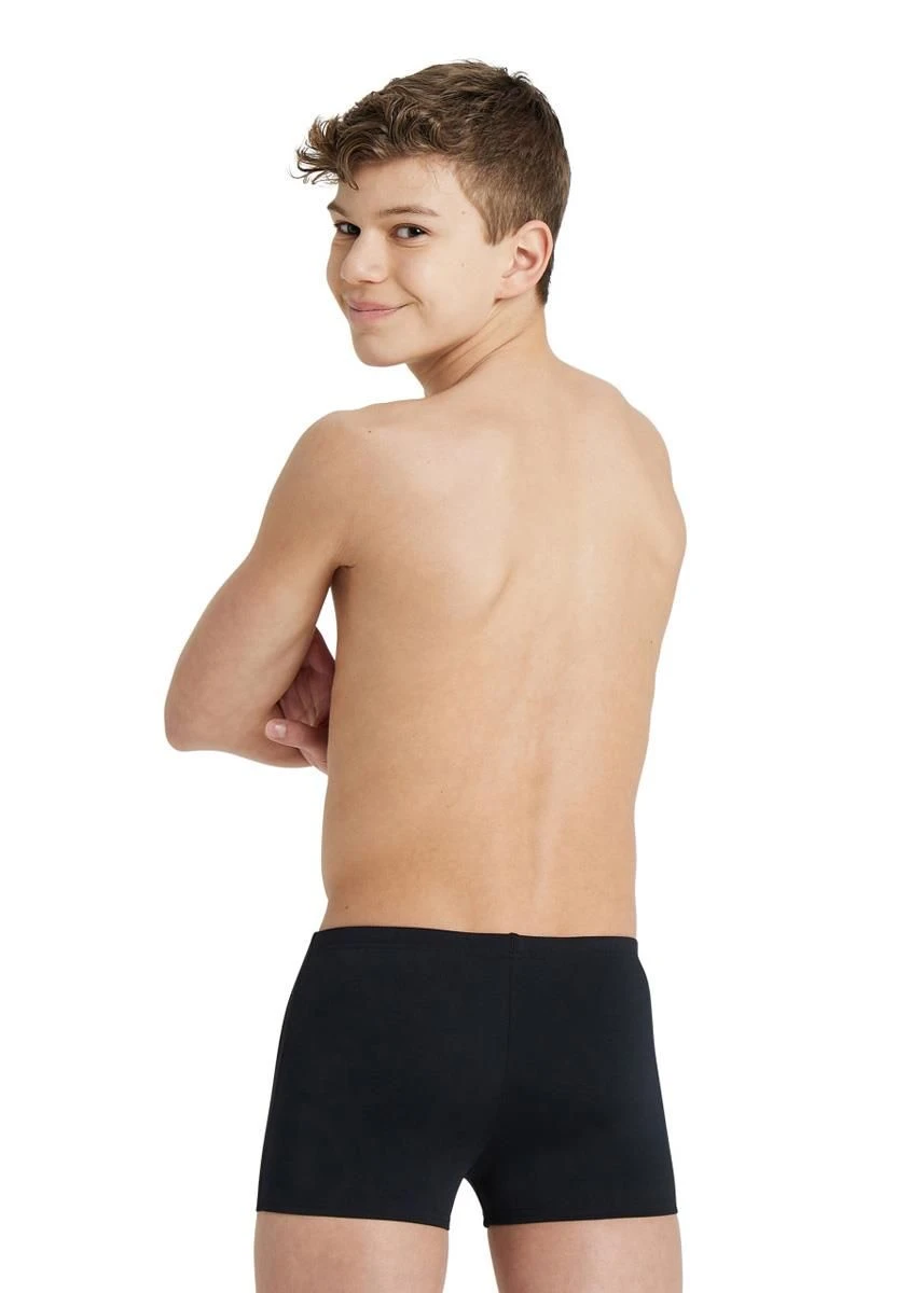 Arena Boy's Team Solid Swim Shorts - Black/White 1 Arena Boy's Team Solid Swim Shorts - Black/White