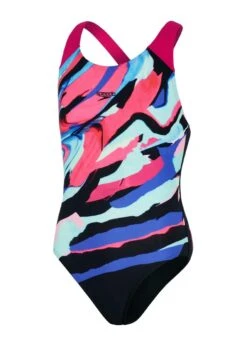 Speedo Girl's Digital Placement Splashback Swimsuit - Black/ Pink/ Pool/ Blue -Swimsuit Store tumbnail e51f44b4 482d 49e5 a3b9 31e685090bfa