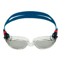 Aquasphere Kaiman Silver Titanium Mirrored Goggles - Clear/ Blue