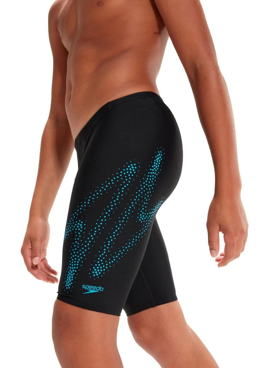 Speedo Boy's HyperBoom Placement Jammer - Black/ Bolt 5 Speedo Boy's HyperBoom Placement Jammer - Black/ Bolt - Image 5
