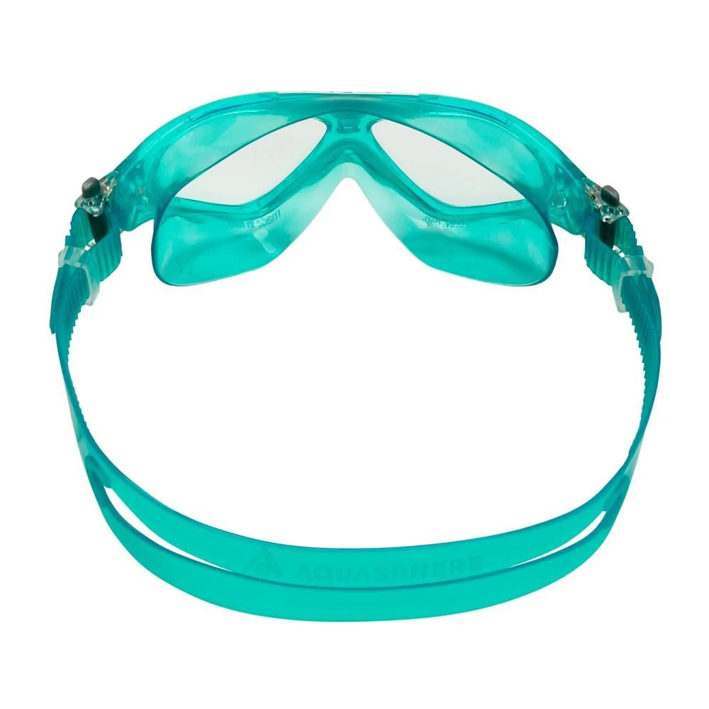 Aqusphere Vista Junior Clear Lens Goggles - Green/White 4 Aqusphere Vista Junior Clear Lens Goggles - Green/White - Image 4