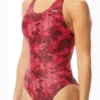 TYR Girls Glacial Maxfit Swimsuit - Red