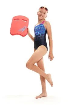 Speedo Girl's Digital Placement Splashback Swimsuit - True Navy/ Rose Violet/ Blue Flame/ Bright Yellow/ Lapis Blue -Swimsuit Store tumbnail fab3a27a 34ac 41c9 890c 2f64bbdad2c2