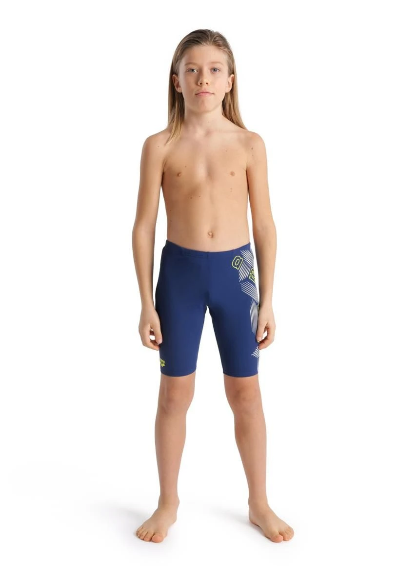 Arena Boy's Graphic Swim Jammer - Navy 2 Arena Boy's Graphic Swim Jammer - Navy - Image 2