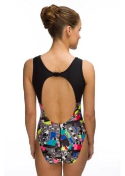 Maru Test Card Sparkle Swimsuit - Grey -Swimsuit Store upload fs6083 back 1