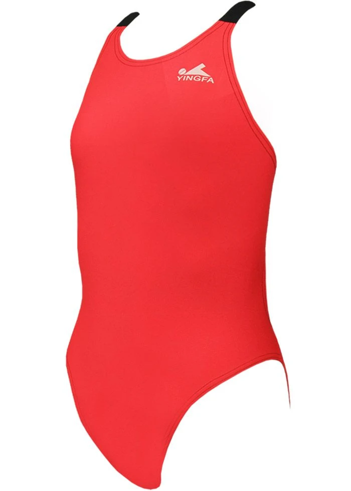 Yingfa 613-3 Girls Swimming Costume Red / Black 1 Yingfa 613-3 Girls Swimming Costume Red / Black