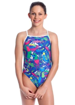 Zealous Girls Soaring Skies One Piece Swimsuit